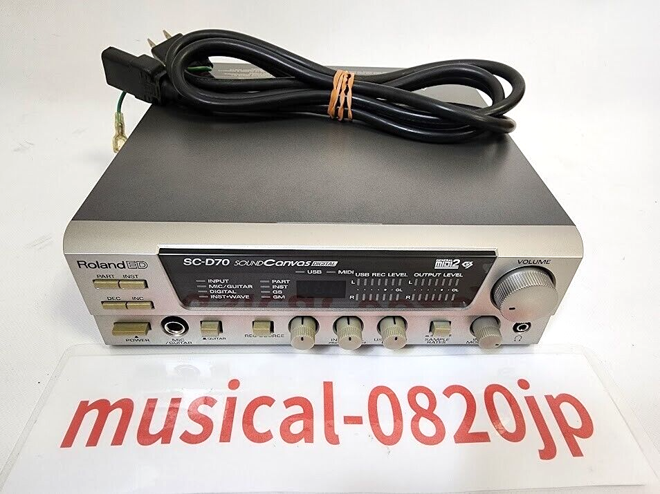 ローランド　SC-D70 動作品 Roland SC-D70 MIDI音源 Windows 11 動作確認済